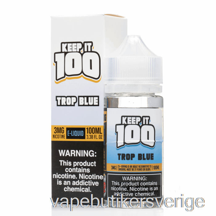 Vape Sverige Trop Blue - Keep It 100 E-liquid - 100ml 6mg